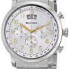 Bulova Chronograph Silver Dial 96B201 Mens Watch