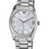 Emporio Armani Classic Silver Textured Dial AR0339 Mens Watch