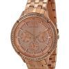 Armani Exchange Rose Gold Dial Crystals AX5406 Ladies Watch