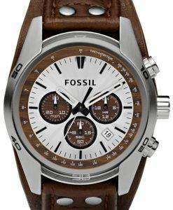 Fossil Cuff Chronograph Tan Leather CH2565 Mens Watch