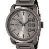 Diesel Double Down Grey Dial Ion Plated DZ1558 Mens Watch