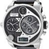 Diesel Chronograph Black Multi Dial Leather Strap DZ7125 Mens Watch