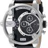 Diesel Little Daddy Chronograph Dual Time Black Dial DZ7256 Mens Watch