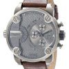 Diesel Little Daddy Chronograph Dual Time Grey Dial DZ7258 Mens Watch
