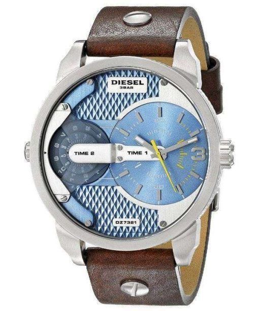 Diesel Mini Daddy Dual Time Brown Dial DZ7321 Mens Watch