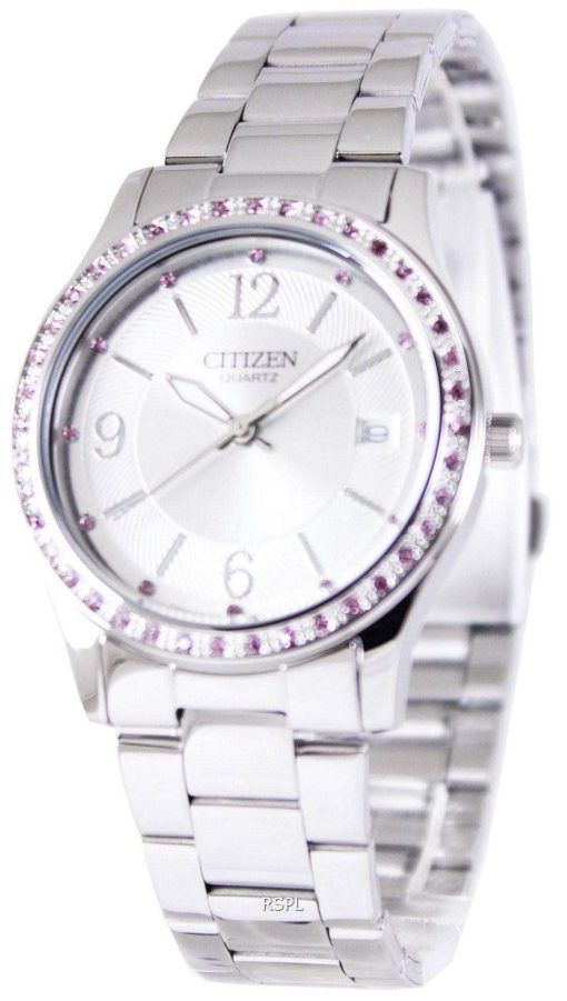 Citizen Quartz Pink Swarovski Elements EV0040-59A Womens Watch