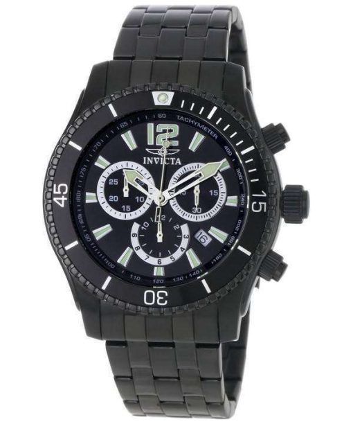 Invicta Specialty Black IP Chronograph INV0624/0624 Mens Watch