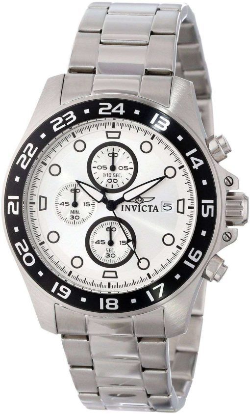 Invicta Pro Diver Chronograph Silver Dial 100M 15206 Men's Watch