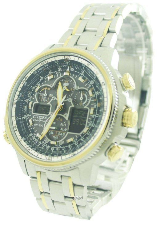 Citizen Navihawk Eco-Drive Atomic JY8034-58E Mens Watch