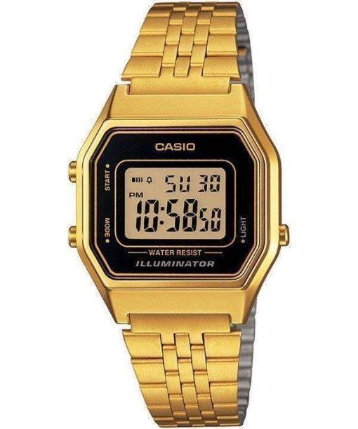 Casio Digital Quartz Stainless Steel Illuminator LA680WGA-1DF LA680WGA-1 Womens Watch