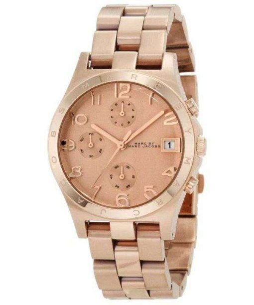 Marc By Marc Jacobs Henry Chrono Rose Gold Dial MBM3074 Womens Watch