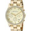 Marc By Marc Jacobs Henry Chronograph Crystals Gold Dial MBM3105 Womens Watch