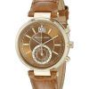 Michael Kors Sawyer Chronograph Amber Sunray Dial MK2424 Womens Watch