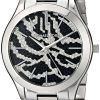 Michael Kors Runway Zebra Pattern Crystal Pave Dial MK3314 Womens Watch
