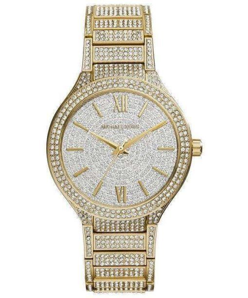 Michael Kors Kerry Crystal Pave Dial Gold Tone MK3360 Womens Watch