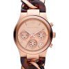 Michael Kors Runway Tortoise Twist Chain Link MK4269 Womens Watch