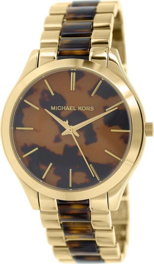 Michael Kors Slim Runway Tortoise Shell Dial MK4284 Womens Watch