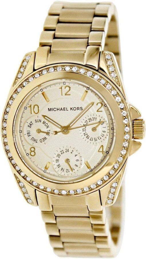 Michael Kors Chronograph Mini Blair Gold Tone MK5639 Womens Watch
