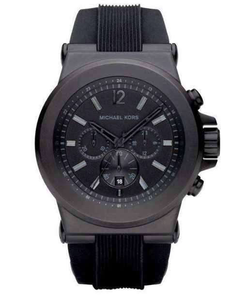 Michael Kors Black Silicone Strap MK8152 Mens Watch