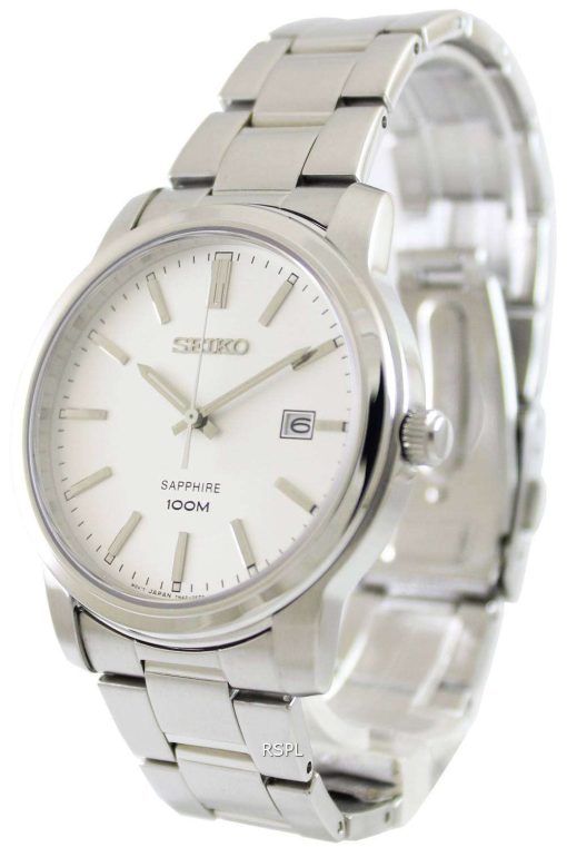 Seiko Quartz Sapphire White Dial SGEH01P1 SGEH01P Mens Watch