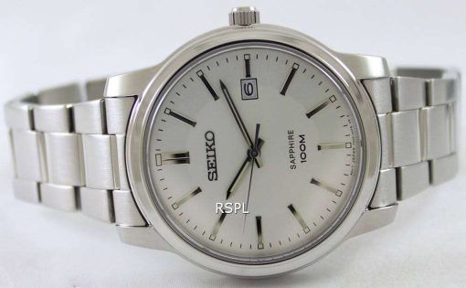 Seiko Quartz Sapphire White Dial SGEH01P1 SGEH01P Mens Watch