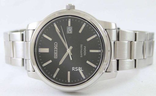 Seiko Quartz Sapphire Black Dial SGEH05P1 SGEH05P Mens Watch