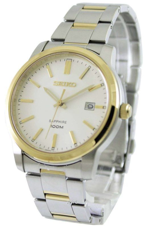 Seiko Quartz Sapphire Silver Dial SGEH06P1 SGEH06P Mens Watch