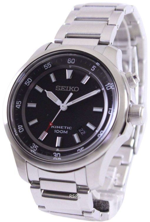 Seiko Neo Sports Kinetic 100M Black Dial SKA685P1 SKA685P Mens Watch