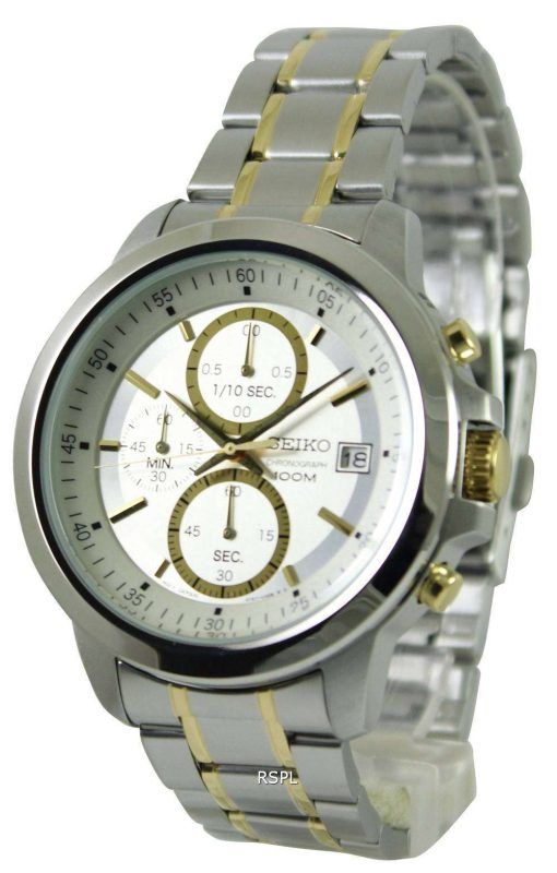 Seiko Chronograph Quartz Two Tone SKS447P1 SKS447P SKS447 Mens Watch