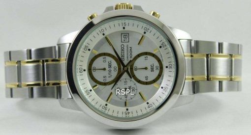 Seiko Chronograph Quartz Two Tone SKS447P1 SKS447P SKS447 Mens Watch