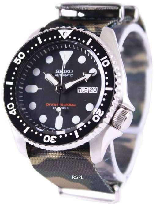 Seiko Automatic Diver's 200M Army NATO Strap SKX007J1-NATO5 Mens Watch