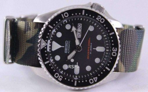 Seiko Automatic Diver's 200M Army NATO Strap SKX007J1-NATO5 Mens Watch