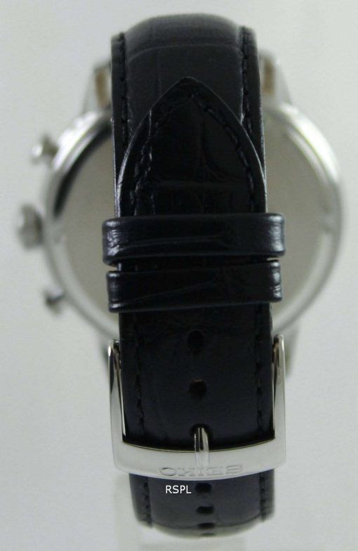 Seiko Alarm Chronograph World Time SPL053P1 SPL053P SPL053 Mens Watch