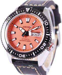 Seiko Superior Automatic Divers 200M Black Leather SRP497K1-LS2 Mens Watch