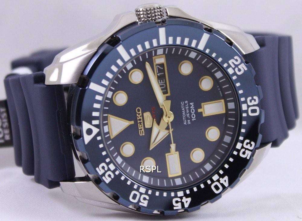 セイコー 5 スポーツ自動 24 宝石 SRP605K2 メンズ腕時計 Japan