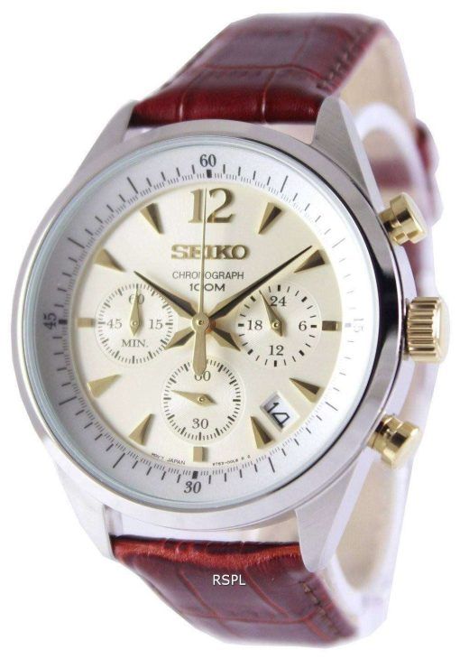 Seiko Chronograph Quartz 100M SSB069P1 SSB069P Mens Watch