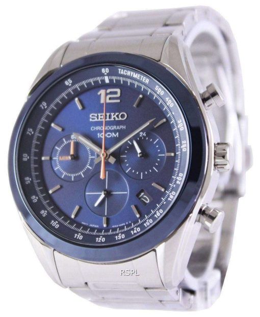 Seiko Chronograph Quartz 100M SSB091P1 SSB091P Mens Watch