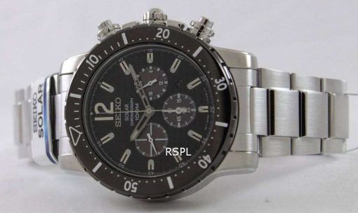 Seiko Solar Chronograph SSC245P1 SSC245P SSC245 Mens Watch