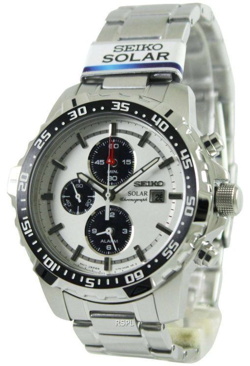 Seiko Solar Alarm Chronograph SSC297P1 SSC297P SSC297 Mens Watch