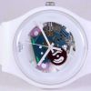 Swatch Originals White Lacquered Swiss Quartz SUOW100 Unisex Watch