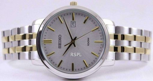 Seiko Quartz Two Tone SUR111P1 SUR111P Mens Watch