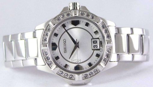 Seiko Quartz Crystals White Dial SUR809P1 SUR809P Women's Watch