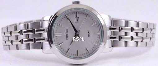 Seiko Quartz Silver Dial SUR831P1 SUR831P Womens Watch