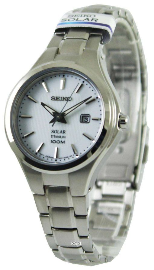 Seiko Solar Titanium 100M SUT199P1 SUT199P Womens Watch