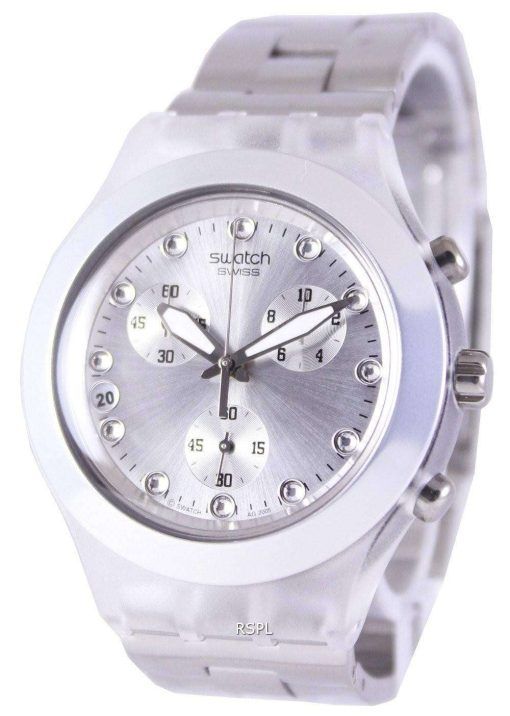 Swatch Irony Diaphane Full-Blooded Silver Chronograph SVCK4038G Unisex Watch