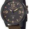 Stuhrling Original Condor Swiss Quartz Green Leather 1129Q.03 Mens Watch