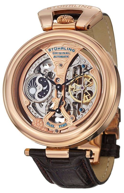 Stuhrling Original Emperor's Grandeur Automatic Dual Time 127A.334553 Mens Watch