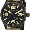 Stuhrling Original Aviator Swiss Quartz Camouflage Canvas 141C.02 Mens Watch