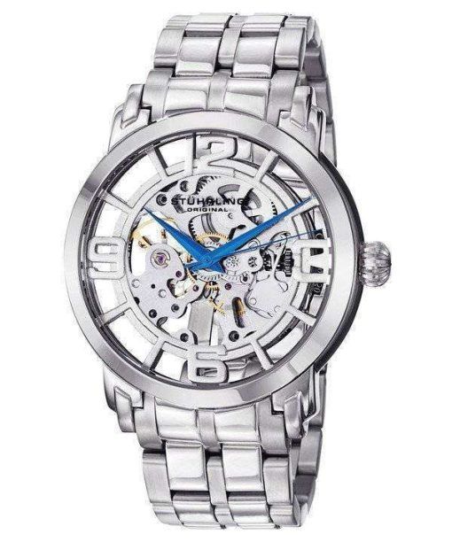 Stuhrling 古典的なウィンチェ スター 44 エリート自動スケルトン 165B2B.33112 メンズ腕時計