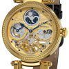 Stuhrling Original Magistrate Automatic Dual Time Skeleton Dial 353A.333531 Mens Watch